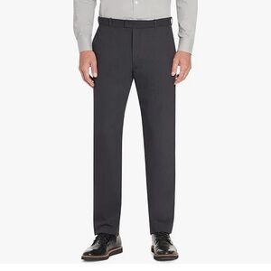 New Van Heusen Men's Flex Flat Front Straight Fit Pant T Charcoal 40 x 29 NWT